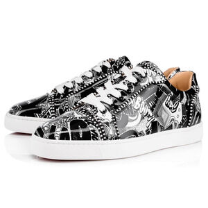 Christian Louboutin Seavaste Orlato Flat Black Nicograf Low Top Sneaker 44 11